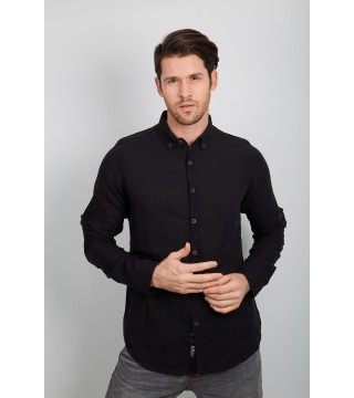 Vip Stendo Long Sleeve Linen Man Shirt