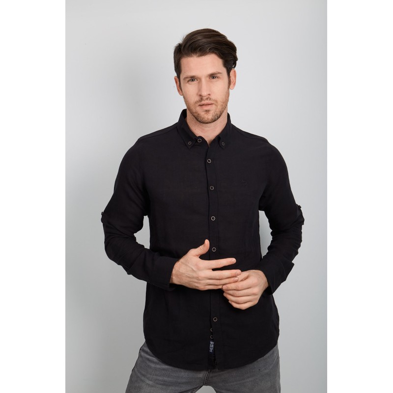 Vip Stendo Long Sleeve Linen Man Shirt