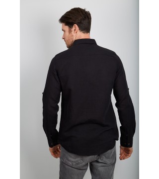 Vip Stendo Long Sleeve Linen Man Shirt